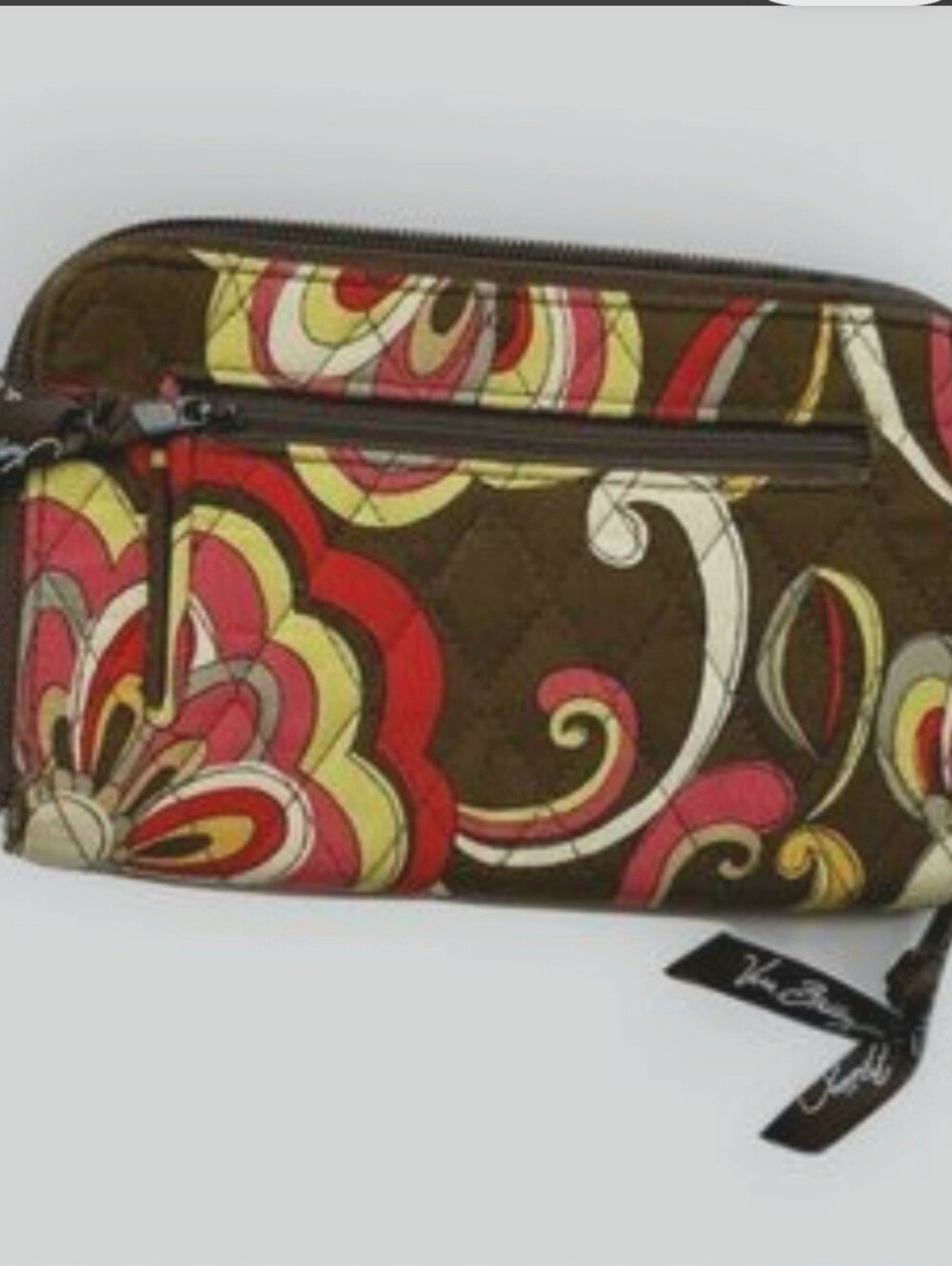 Hippie Boho Vera Bradley Wallet/Wristlet in Quilted Psychedelic Print 5x8